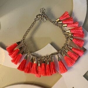 Baublebar Vibrant Pink Tassel Bracelet